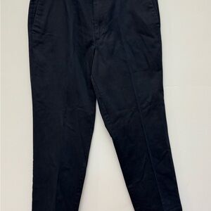 Dockers Classic Fit Flat Front Khaki Pants Navy Blue W36 L32 Cotton